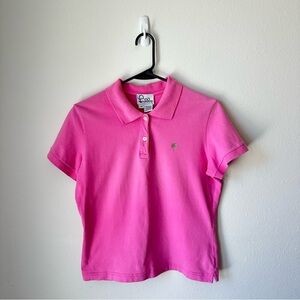 Lilly Pulitzer // Pink Polo Shirt Size M